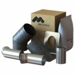 Kit De Caños Para Calefactor Liv - 150mm - Adicionales Pared