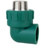 Termofusión Verde - Codo C/Rosca Macho