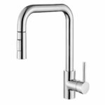 Monocomando De Cocina P/Mesada Ommix Zafira 35mm - Extraíble