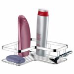 Porta Shampoo Esquinero De Acero, Future - Cromado