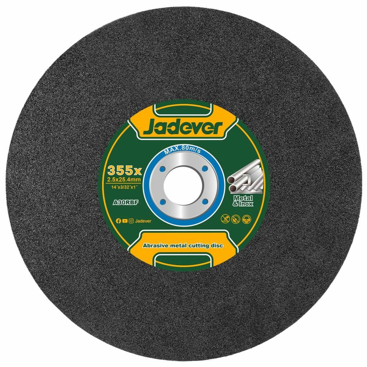 Disco P/Sensitiva, Jadever 14" 2.5mm - Metal - Imagen 1