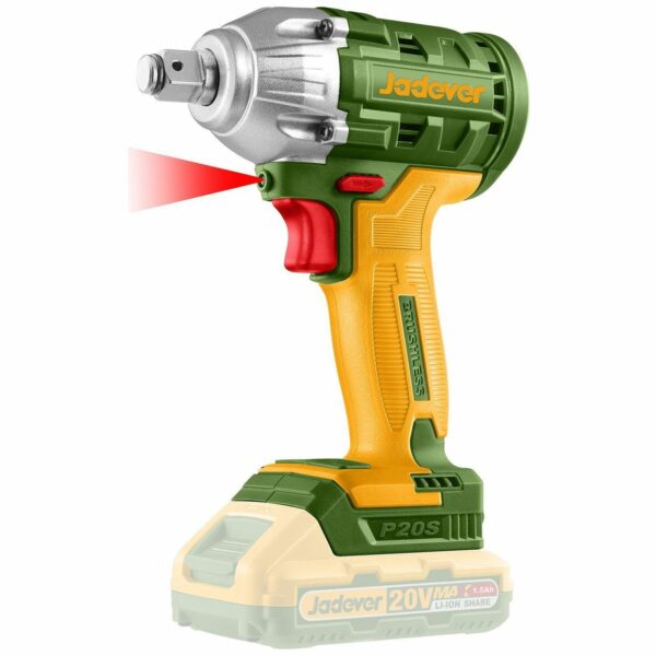 Llave De Impacto Jadever 1/2" - 20v, 2 Baterías + Cargador