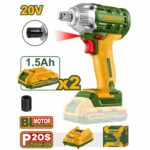 Llave De Impacto Jadever 1/2" - 20v, 2 Baterías + Cargador - Imagen 2