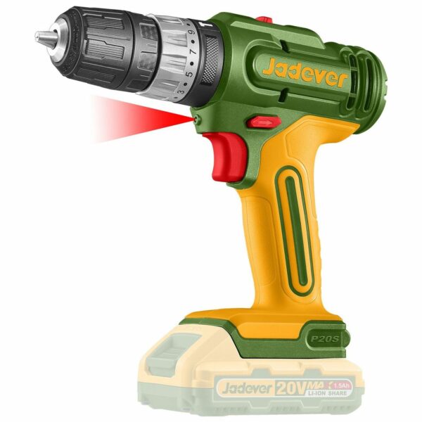 Atornillador Percutor Jadever 20v - 10mm, 1 Batería