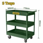 Carro Taller Jadever - Con Ruedas, 3 Estantes - Imagen 2