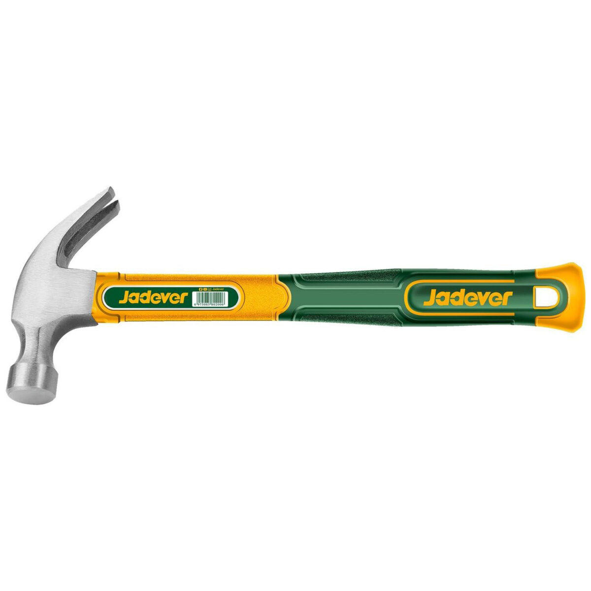 Martillo De Uña Jadever 560g - Mango De Fibra De Vidrio - Imagen 1