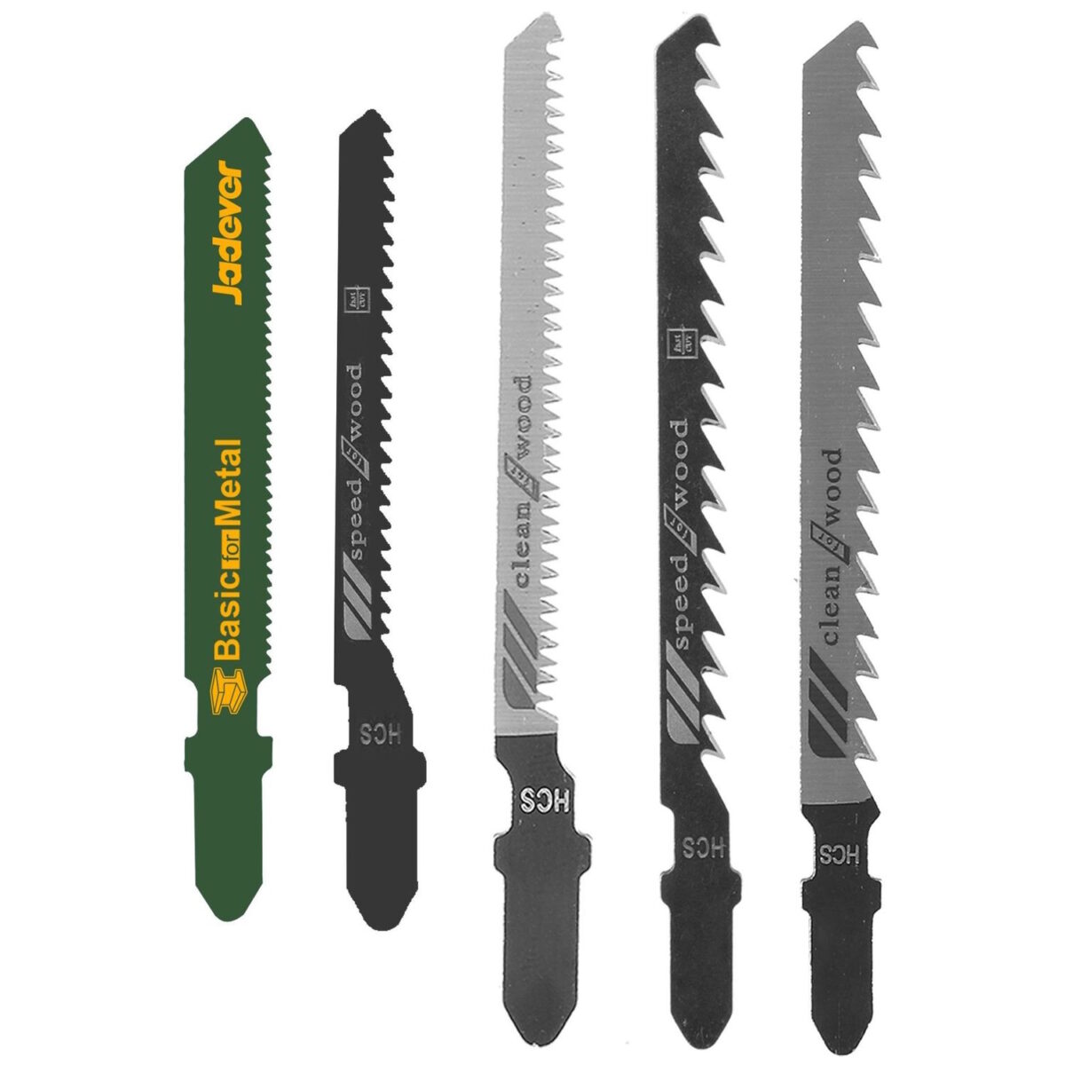 Hoja Para Caladora Jadever, Set x 5 - Madera - Imagen 1