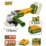 Amoladora Angular Jadever 4.1/2″ 20v, Batería Y Cargador - Imagen 2