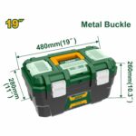 Caja De Herramientas Jadever 19" - Hebillas Metálicas - Imagen 2