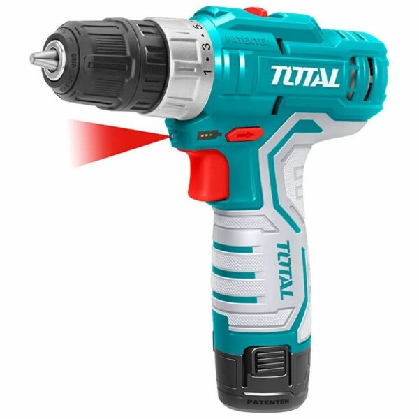 Atornillador Total 12v - 10mm, 2 Baterías Y Maletín