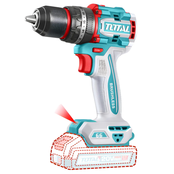 Atornillador Percutor Total 20v - 13mm