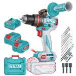 Atornillador Percutor Total 42v - 13mm - 99Nm, 2 Baterías Y Maletín, Sin Carbones