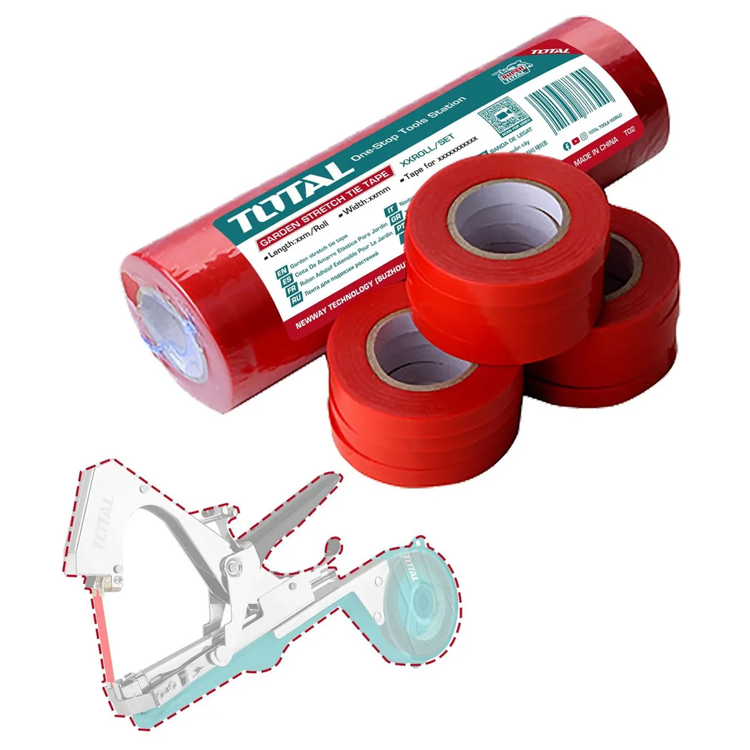 THTPTM1251T_01 Cinta Elástica Total Para Atadora De Plantas 25m x 11mm - Imagen 1