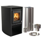Calefactor A Leña Metávila 680EXPCA, 52m2 - Con Kit De Caños (Techo)
