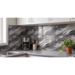 Placa PVC Autoadhesiva Para Revestimiento 30x60cm - Mármol Negro - Imagen 2