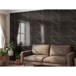 Placa PVC Autoadhesiva Para Revestimiento 30x60cm - Calacata Negro - Imagen 2