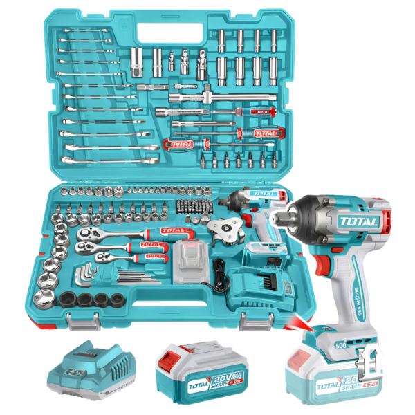Kit Total - Llave De Impacto 20v + 151 Piezas