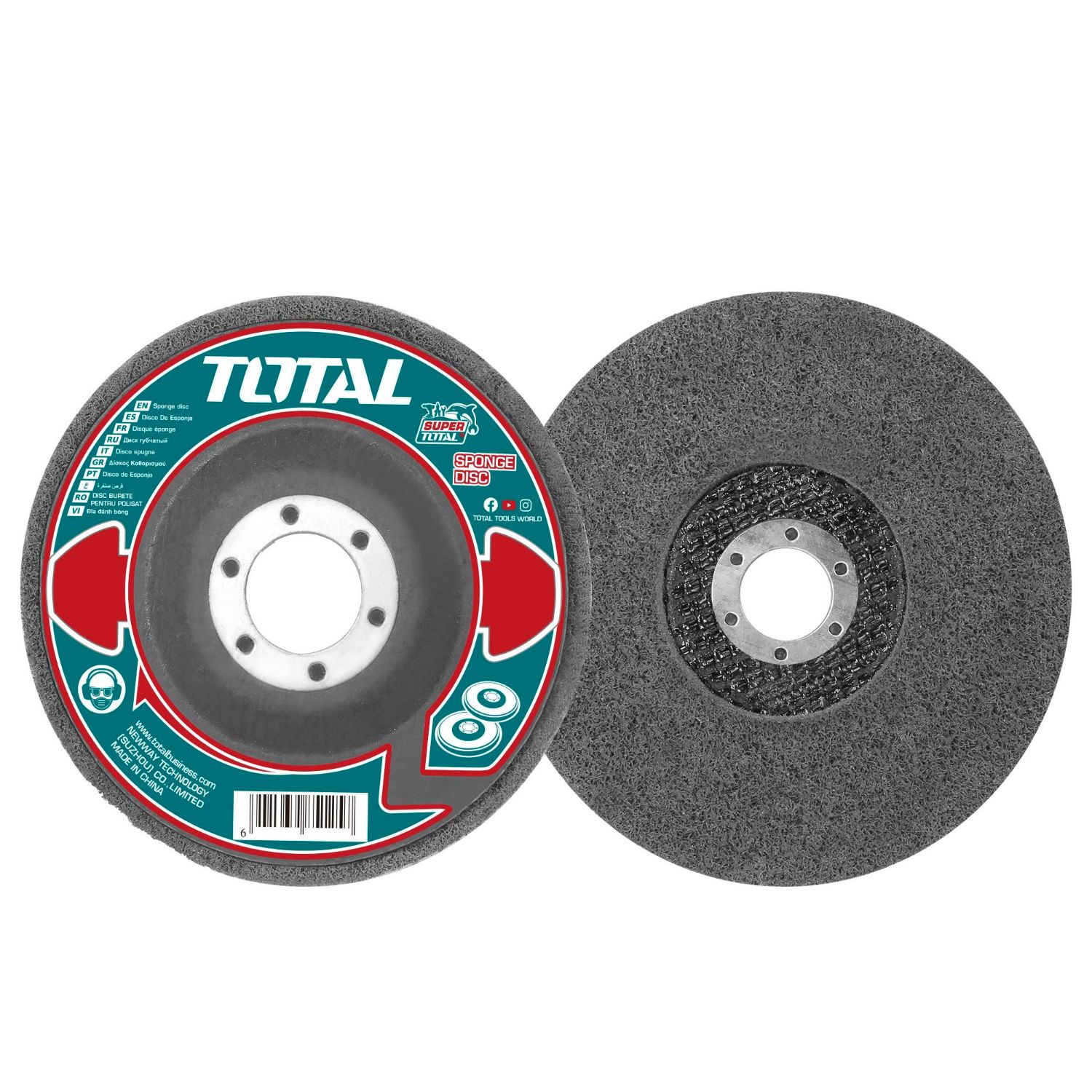 TAC661151_01 Disco Esponja P/Amoladora 4.1/2" Total - Multiuso - Imagen 1