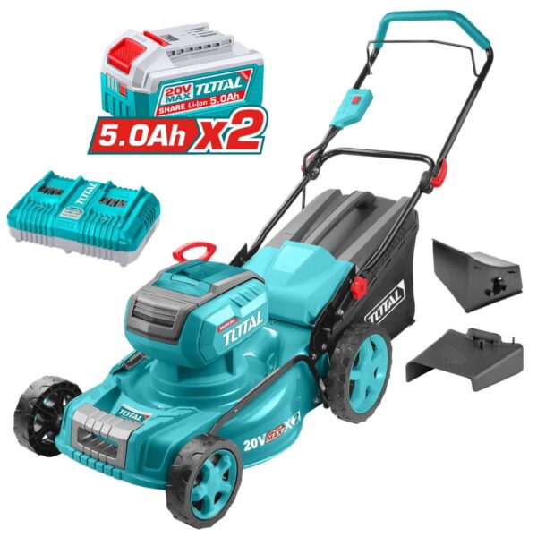 Cortacésped Inalámbrico Total - 40v, Con Recolector, 2 Baterías y Cargador