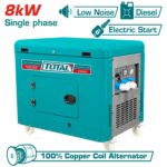 Generador Total 8000w - Diésel, Arranque Eléctrico, Silencioso - Imagen 2