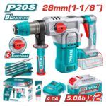 Rotomartillo Total Sds Plus - 20v, Sin Carbones, 2 Baterías 5Ah - Imagen 2