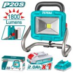 Foco LED Total 20v - 1800 Lúmenes, 1 Batería 2.0Ah + Cargador - Imagen 2