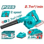 Soplador Inalámbrico Total 20v - 1 Batería 2.0Ah + Cargador - Imagen 2