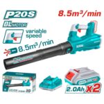 Soplador Inalámbrico Total 20v - 2 Baterías 2.0Ah + Cargador - Imagen 2