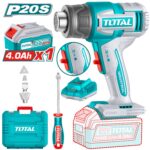 Pistola De Calor Inalámbrica Total 20v - 550ºC, 1 Batería 4.0Ah + Cargador + Maletín - Imagen 2