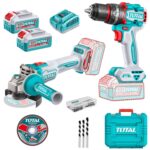 Kit Total 20v - Atornillador Percutor 66Nm + Amoladora 4.1/2"