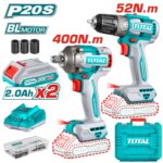 Kit Total 20v - Taladro Atornillador 52Nm + Llave De Impacto 1/2" - Imagen 2