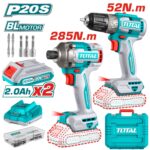 Kit Total 20v - Taladro Atornillador 52Nm + Atornillador De Impacto 1/4" - Imagen 2