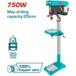 Taladro De Banco Total 750w - Mandril 20mm - Imagen 2