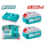 Set 2 Baterías 5.0Ah + Cargador Doble 20v Total - Imagen 2