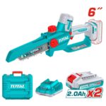 Motosierra De Mano A Batería 6" Total - 20v, 2 Baterías 2.0Ah + Cargador