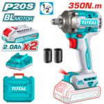 Llave De Impacto Total 1/2" - 350Nm - 20v, 2 Baterías 2.0Ah + Cargador + Maletín - Imagen 2