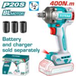 Llave De Impacto Total 1/2" - 400Nm - 20v - Imagen 2