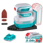 Lijadora Orbital Delta Total 20v, 1 Batería 2.0Ah + Cargador