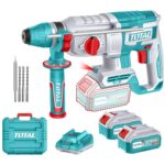 Rotomartillo Total SDS Plus - 20v, 2.5J, 2 Baterías 4.0Ah + Cargador + Maletín