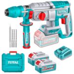 Rotomartillo Total SDS Plus - 20v, 2.5J, 2 Baterías 4.0Ah + Cargador + Maletín