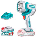 Linterna LED Total 20V - 2000 Lúmenes, 1 Batería 2.0Ah + Cargador