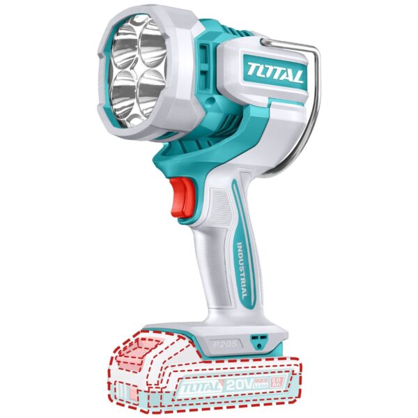 Linterna LED Total 20v - 2500 Lúmenes