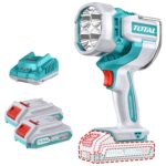 Linterna LED Total 20v - 2500 Lúmenes, 2 Baterías 2.0Ah + Cargador
