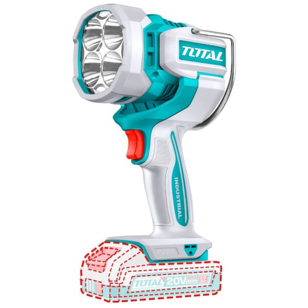 Linterna LED Total 20V - 2000 Lúmenes