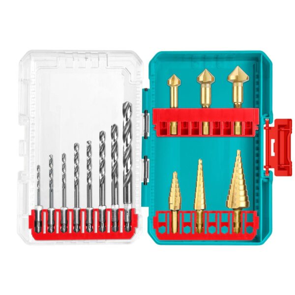 Set De 14 Mechas Total - HSS, Escalonadas Y Avellanadoras
