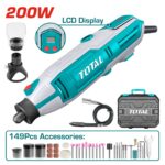 Mini Torno Total 200w - Con 149 Accesorios, Display LCD - Imagen 2