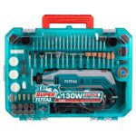Mini Torno Total 130w - Con 252 Accesorios