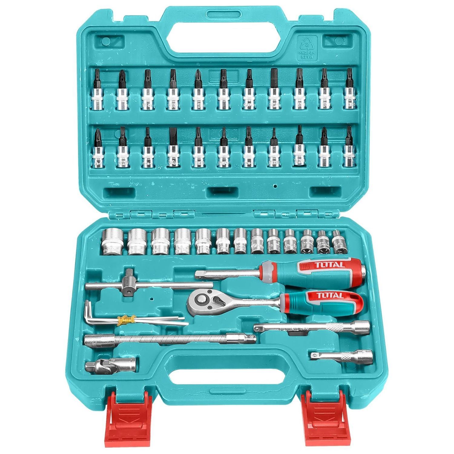 THT141462_01 Juego De Dados Y Puntas Total 1/4" - 46 Piezas - Imagen 1
