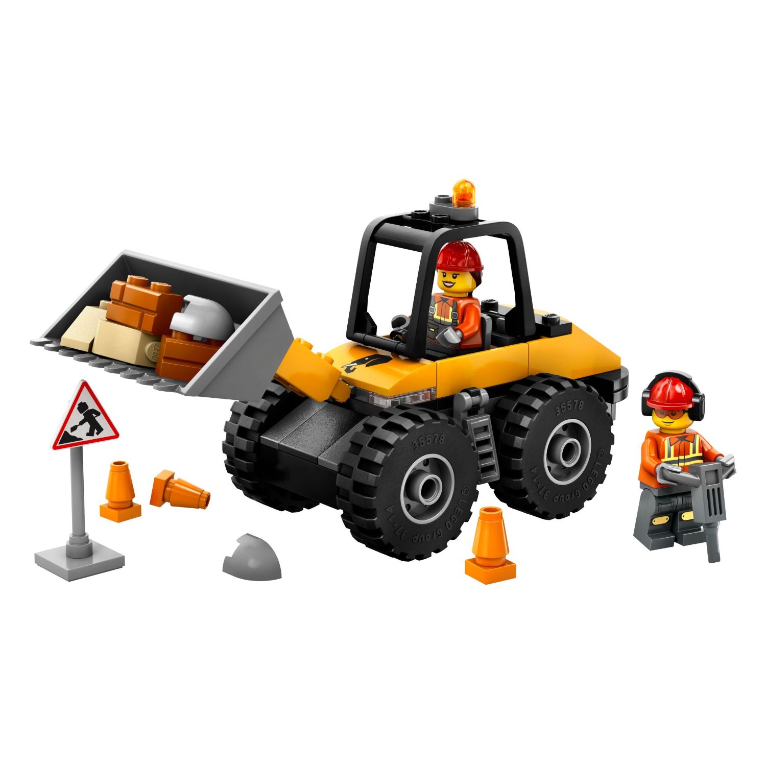 60450_01 Cargadora De Construcción Con Ruedas LEGO City - 81 Piezas - Imagen 1