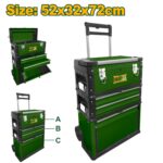 Carro Organizador De Herramientas Jadever - 3 Cajas Apilables - Imagen 2